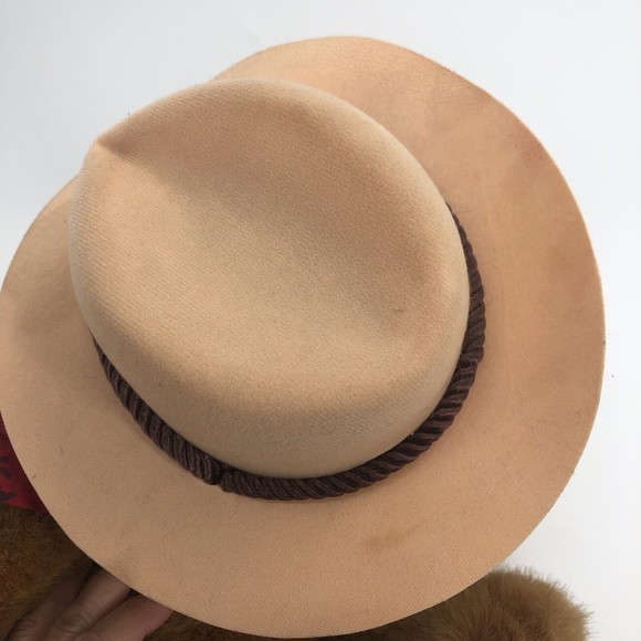 Cowboy Teddy Bear Plush Hat Neckerchief Large 20" Velour Feet Soft No Tag *FLAW - Picture 11 of 12